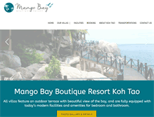 Tablet Screenshot of mangobayboutiqueresort.com